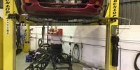 TVR Chimaera 450 restoration on ramp high